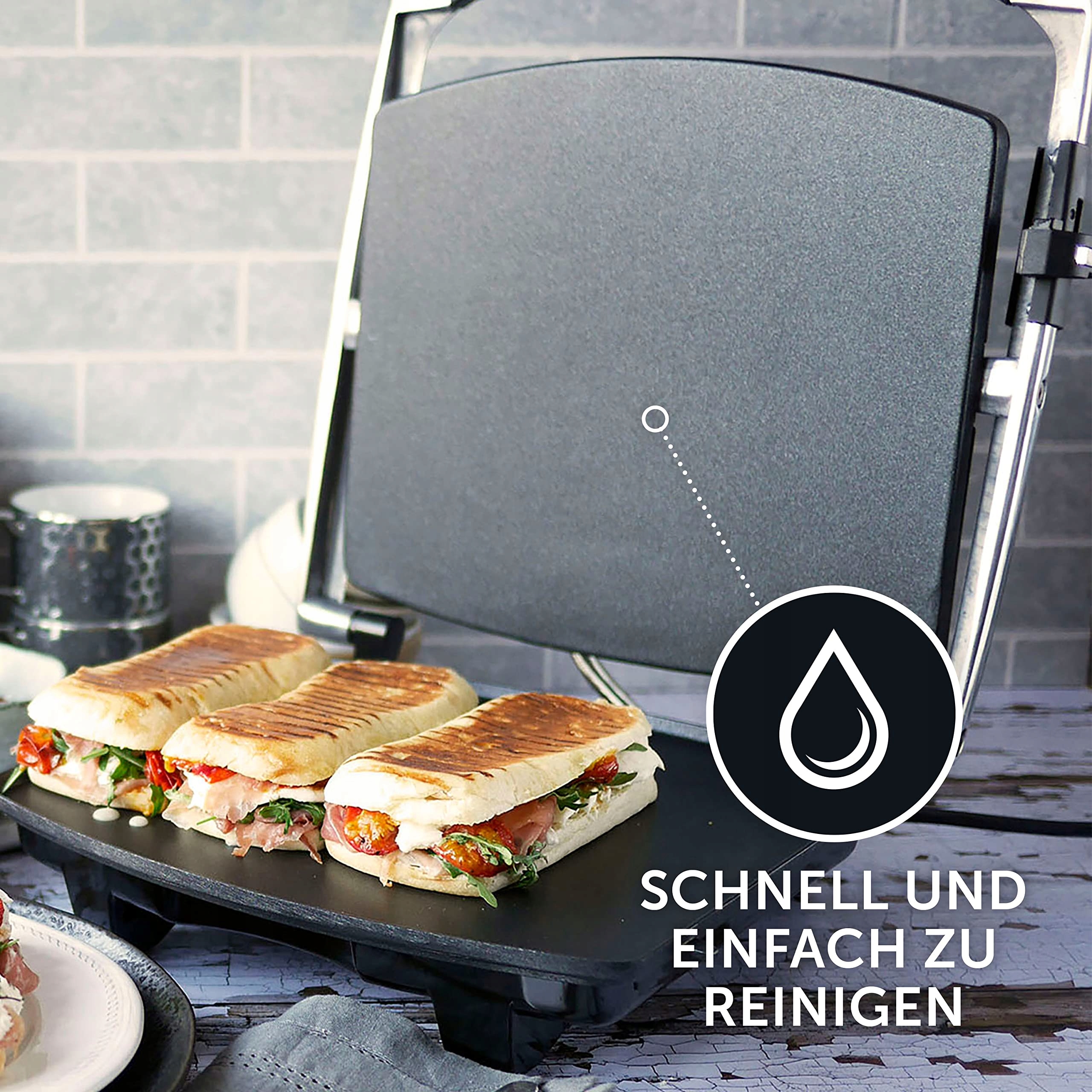 BREVILLE Opiekacz Do Kanapek Panini 4-Kromkowy Stal Nierdzewna — miniatura 5