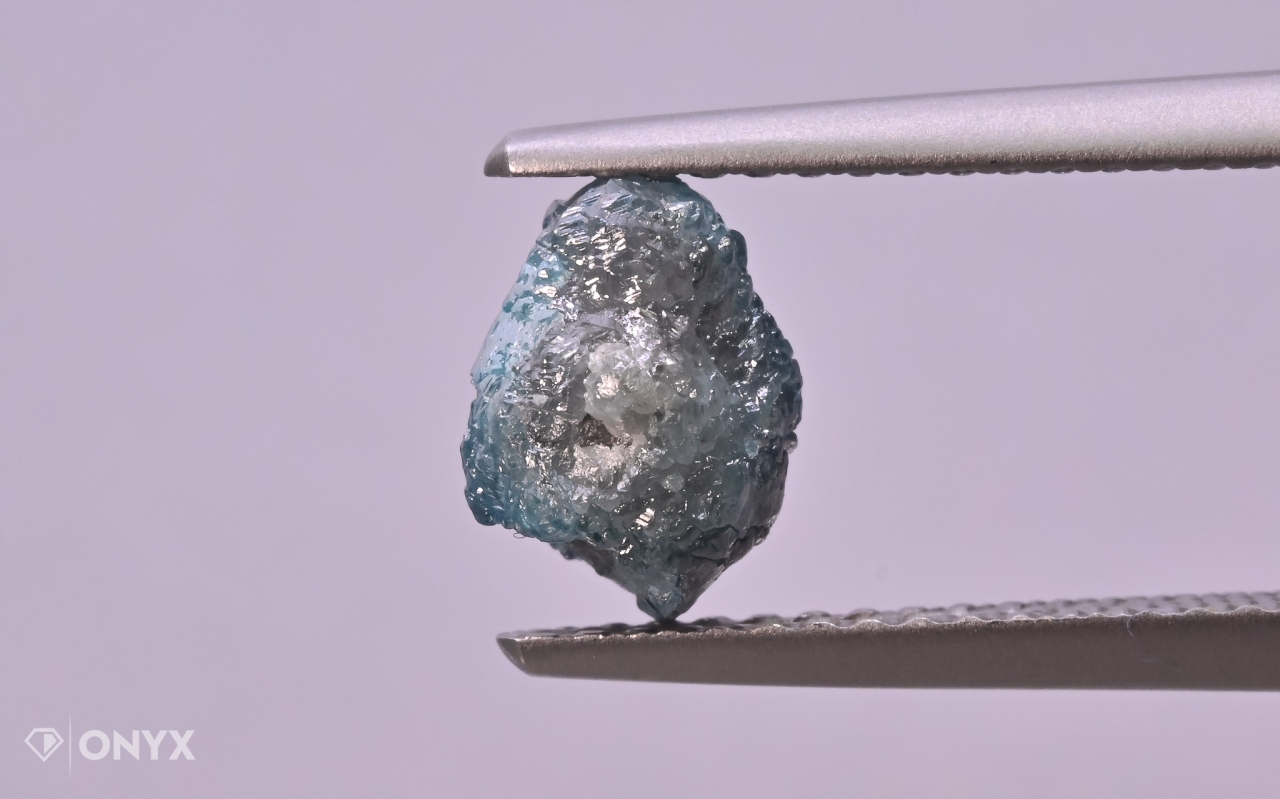 Diamant modrá hrudka 8x6,5 mm