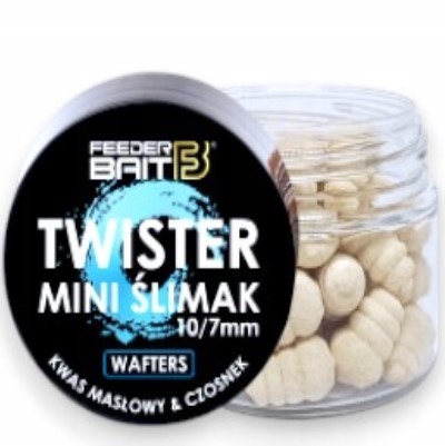 Mini Twister Ślimak Feeder Bait Kwas Masłowy Czosnek wafters feeder 7mm