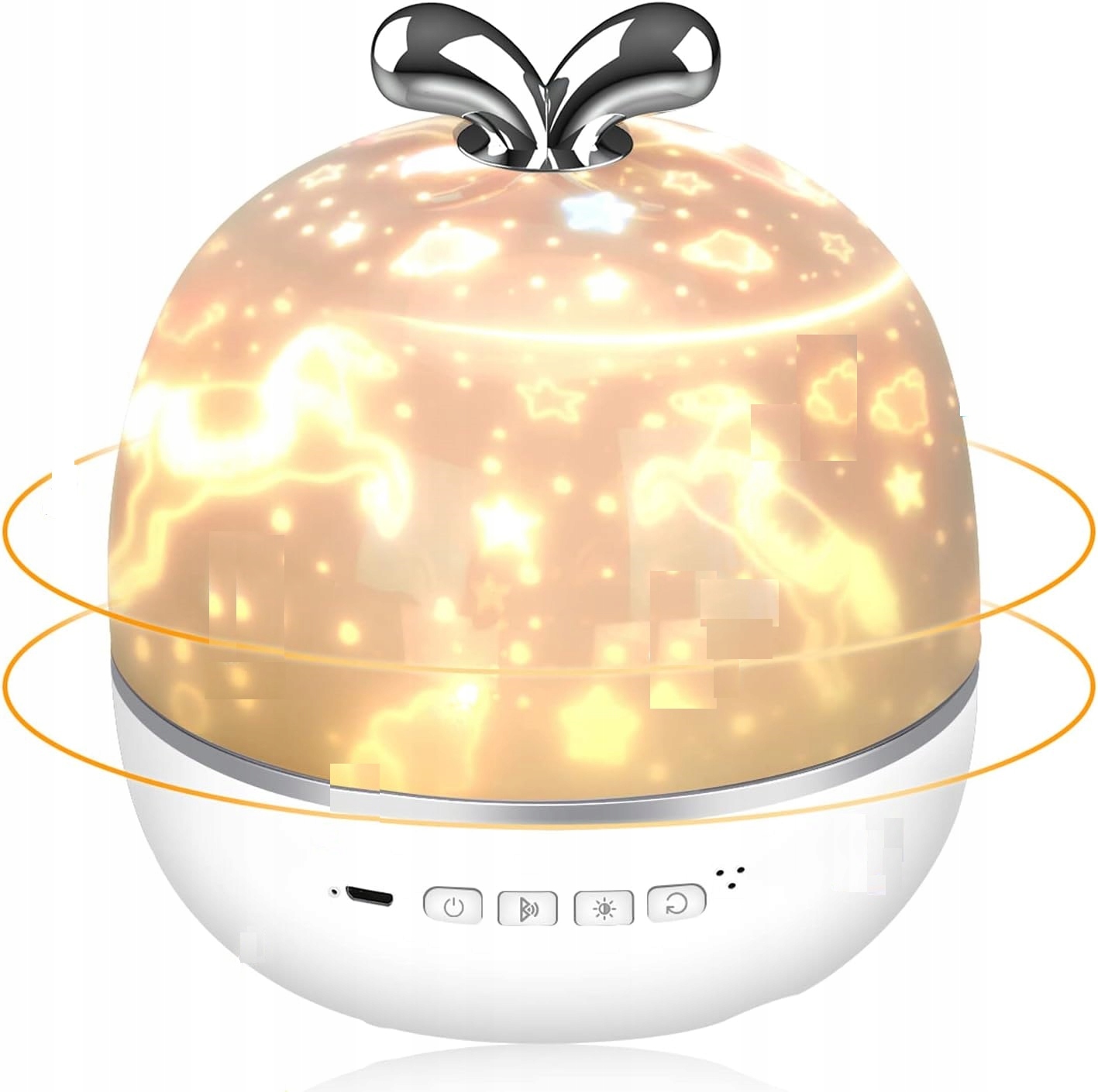 Projektor światła nocnego dla dzieci USB lampka nocna 360° PILOT