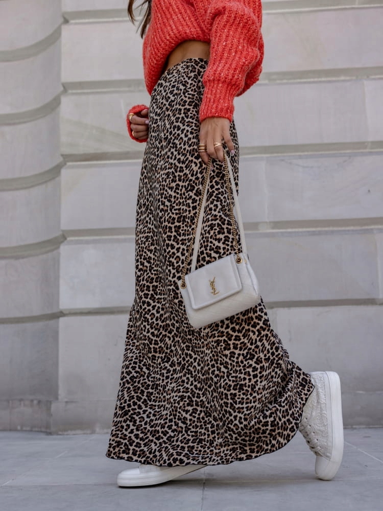 Spódnica długa w panterkę Cocomore M Rozmiar M