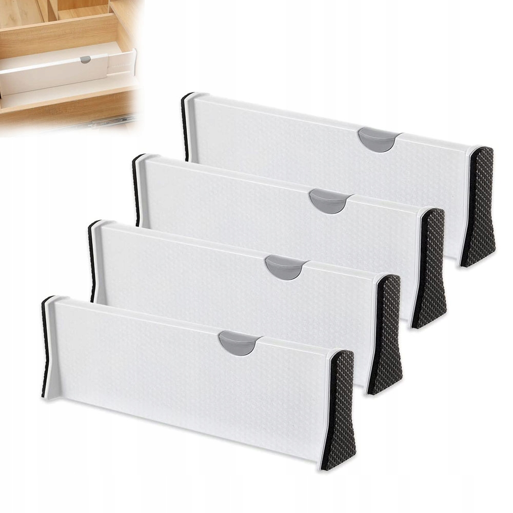 4 Ks Nastavitelná Přihrádka Na Zásuvky Typu Diy 27.5-44 CM