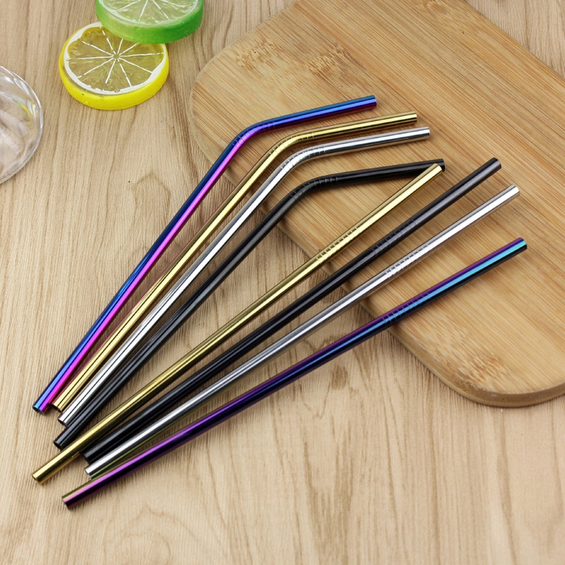 10x SŁOMKI RURKI METALOWE WIELORAZOWE EKO CZYŚCIKI EAN (GTIN) 5903624842535