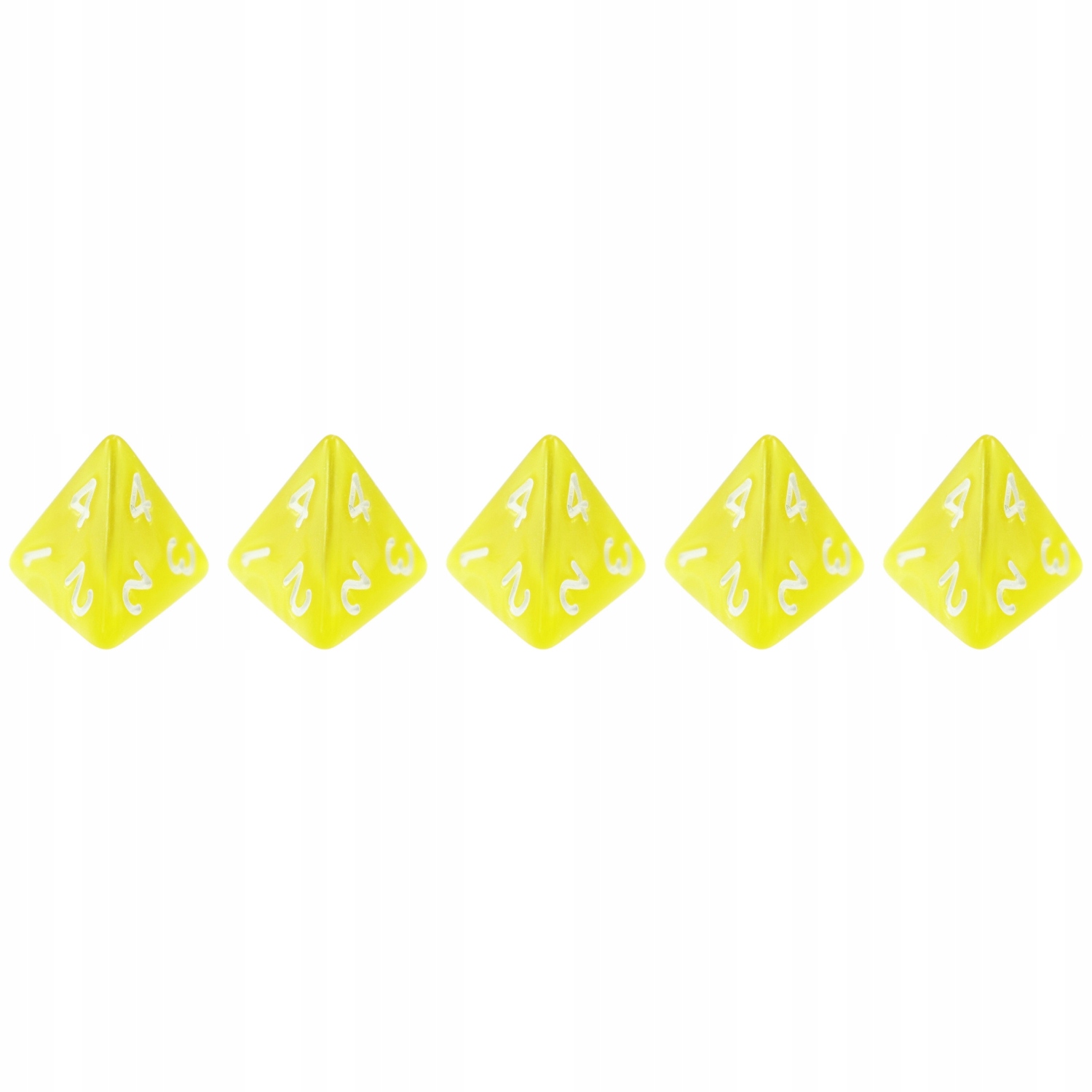 ZESTAW 5 KOSTEK K4 RPG ZŁOTY ORZEŁ KOŚĆ CZTEROŚCIENNA