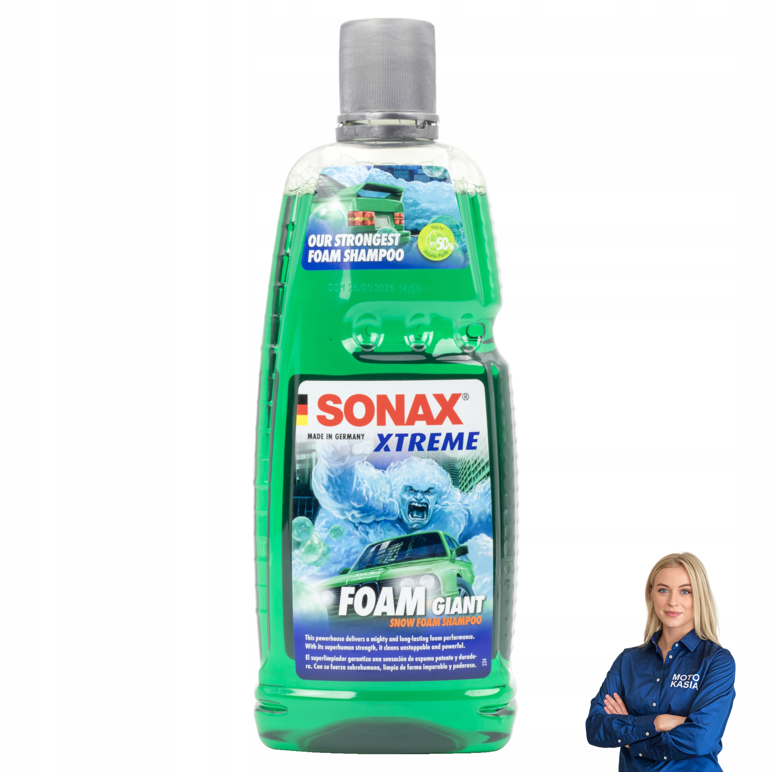 Szampon Sonax Xtreme Foam Giant 1L Zmiękcza Brud Gęsta Intensywna Piana