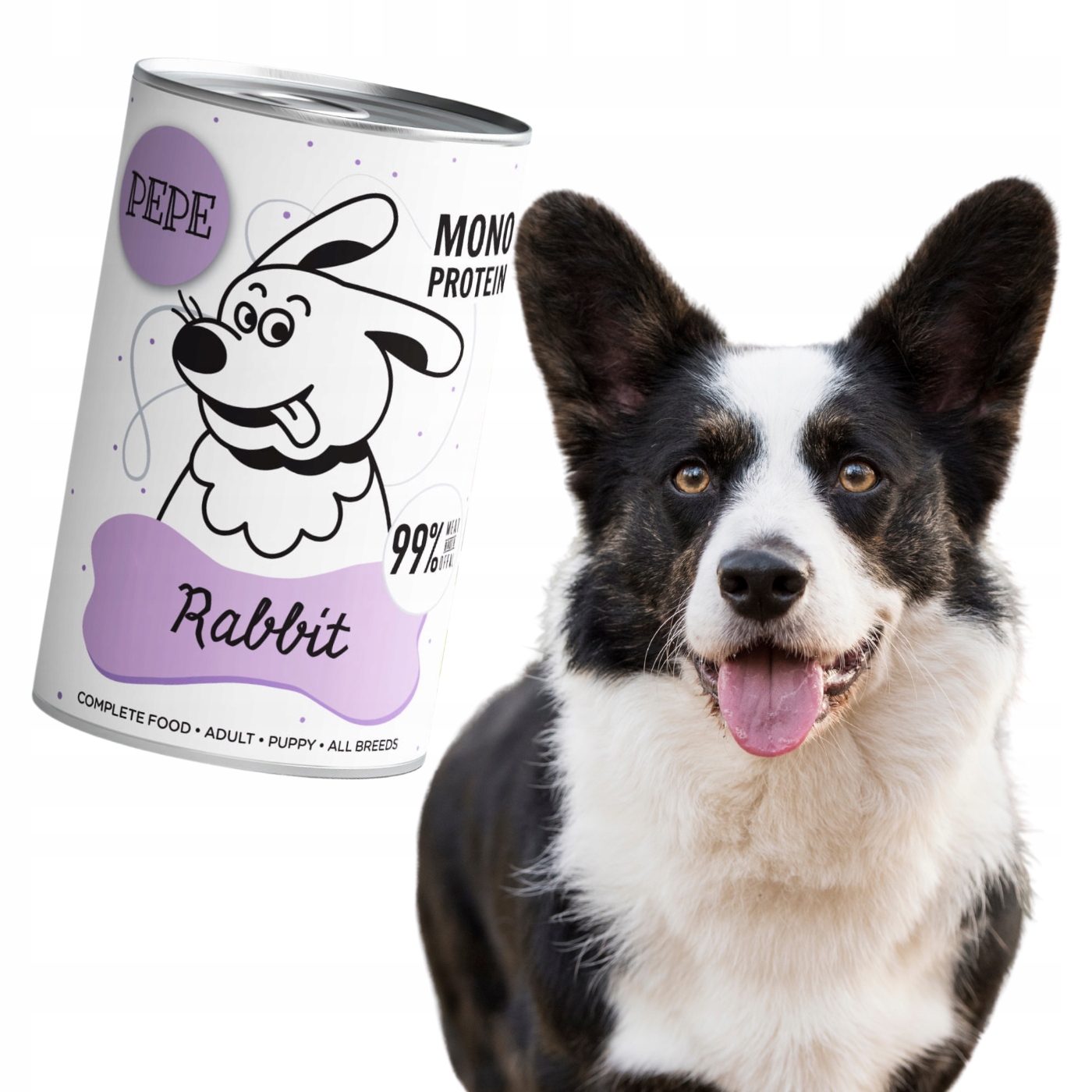Paka Zwierzaka Karma mokra PEPE Rabbit królik 400g
