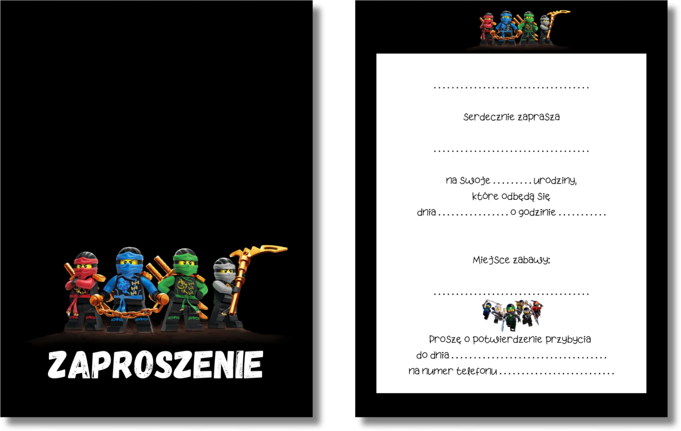 ZAPROSZENIA URODZINOWE BAJKI GRY 15x10cm Marka inna