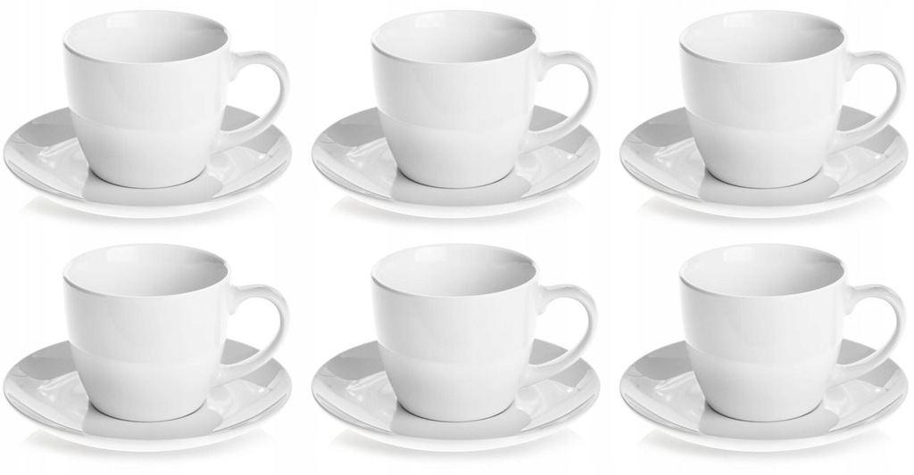 

Filiżanki ceramiczne do kawy Bruno 230ml spodki