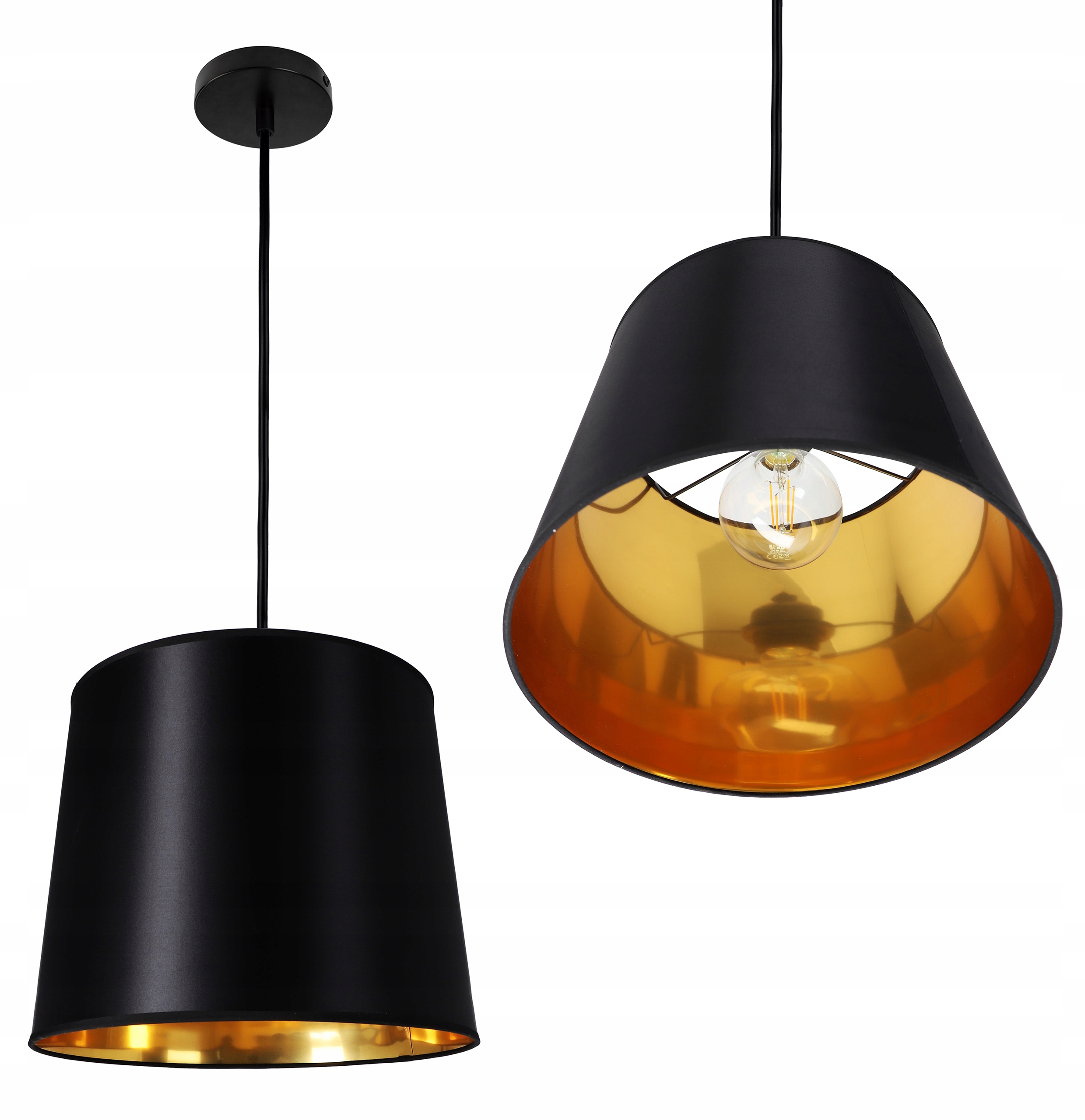 Závěsná Led stropní lampa lustr černá