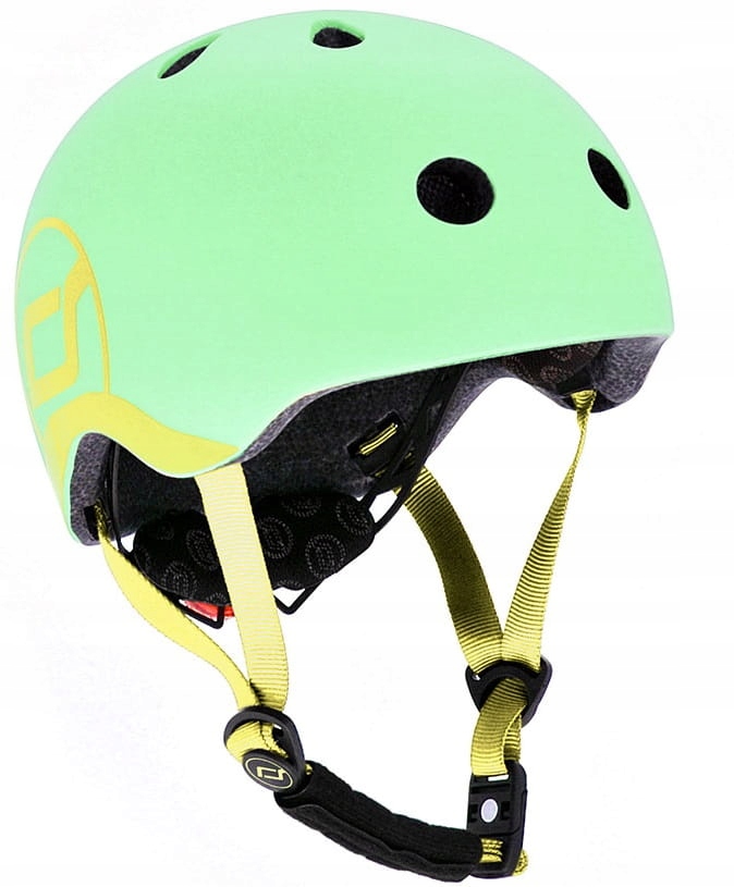 SCOOT AND RIDE KASK Dla Dzieci Regulowany Lampka LED XXS-S Kiwi 1-5 lat