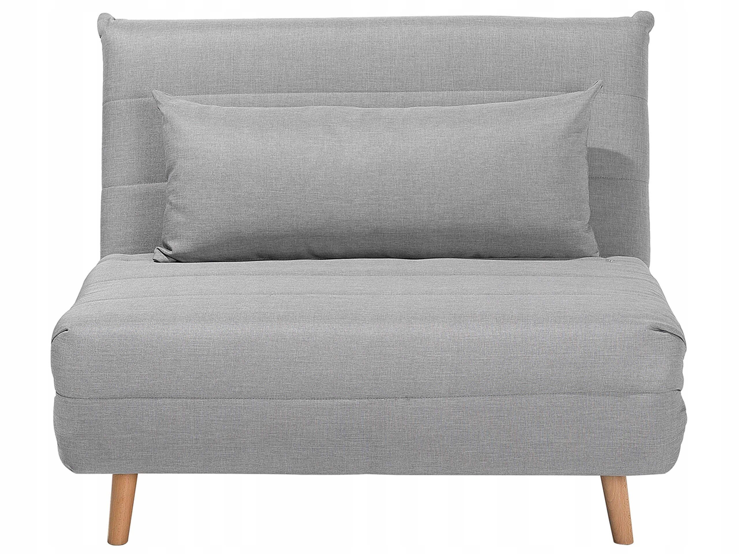 Sofa kanapa rozkładana 1 osobowa szara