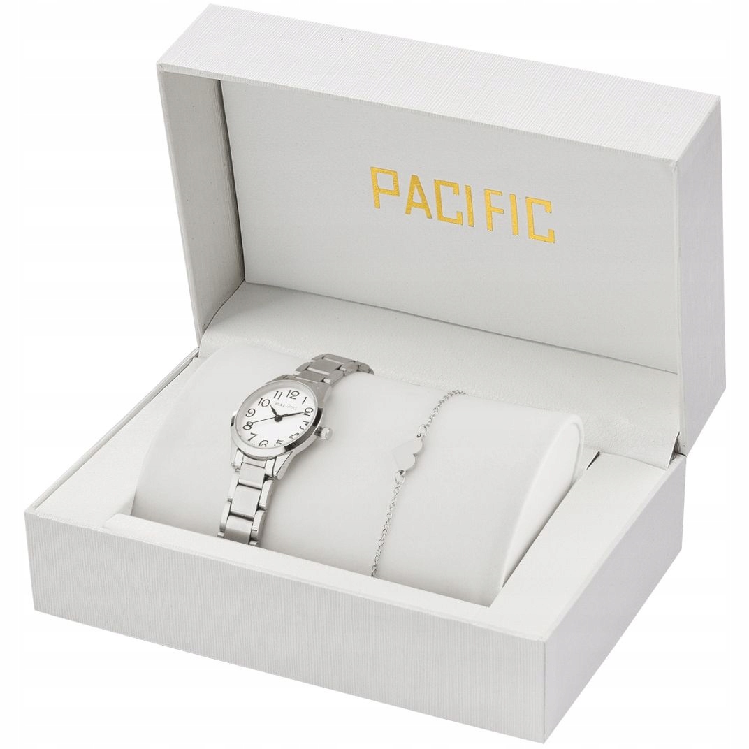 Pacific X6131-21 komplet stříbrný náramek srdce elegantní