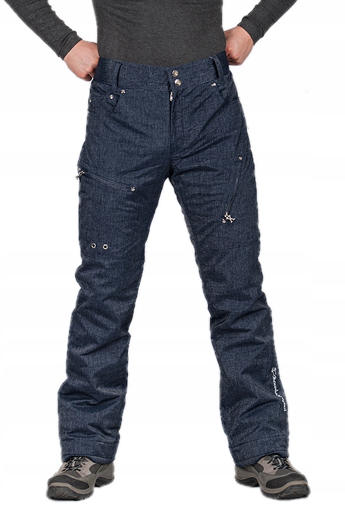 Spodnie męskie zimowe narciarsko-snowboardowe męskie XXL obwód MAX-106 cm