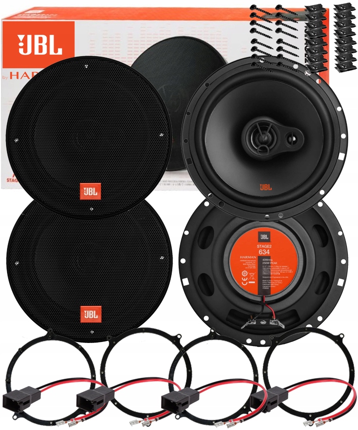 JBL 634 GŁOŚNIKI TRÓJDROŻNE AUDI A6 C5 AVANT PRZÓD + TYŁ 4 SZT