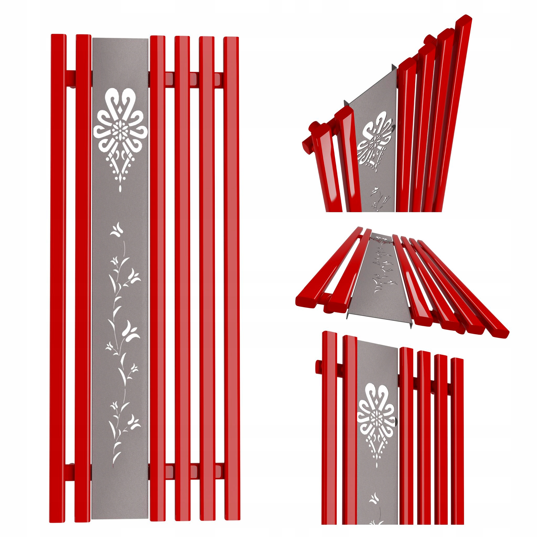 Dekorativní radiátor Parzenica 180x60 Červený