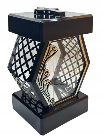 Lampion Glamour Diamant Ažur Rámeček Kala Stříbrný Černý 1 Kus