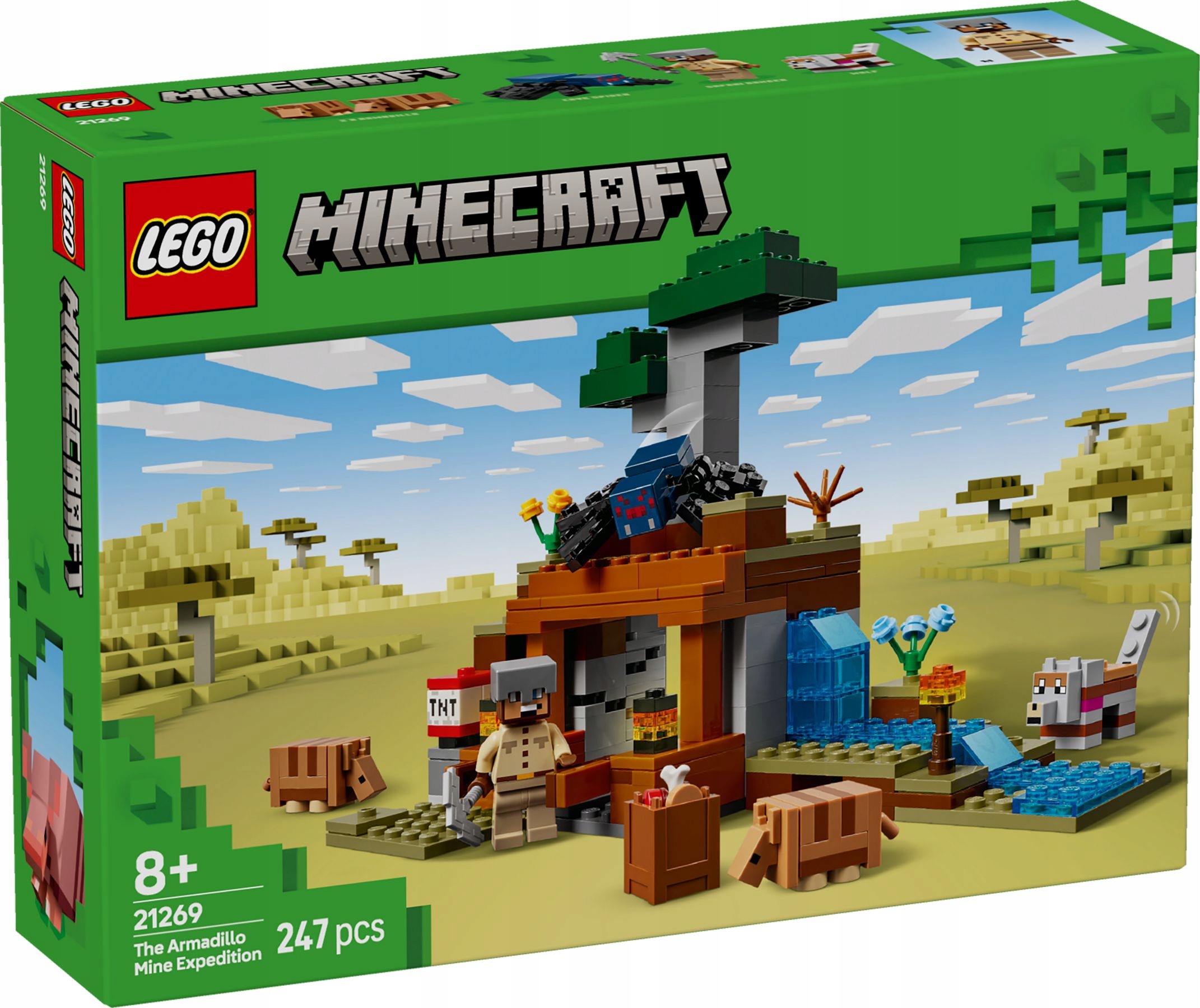 Lego Minecraft – Výprava Do Obrněného Dolu – Sada Kostek – 21269