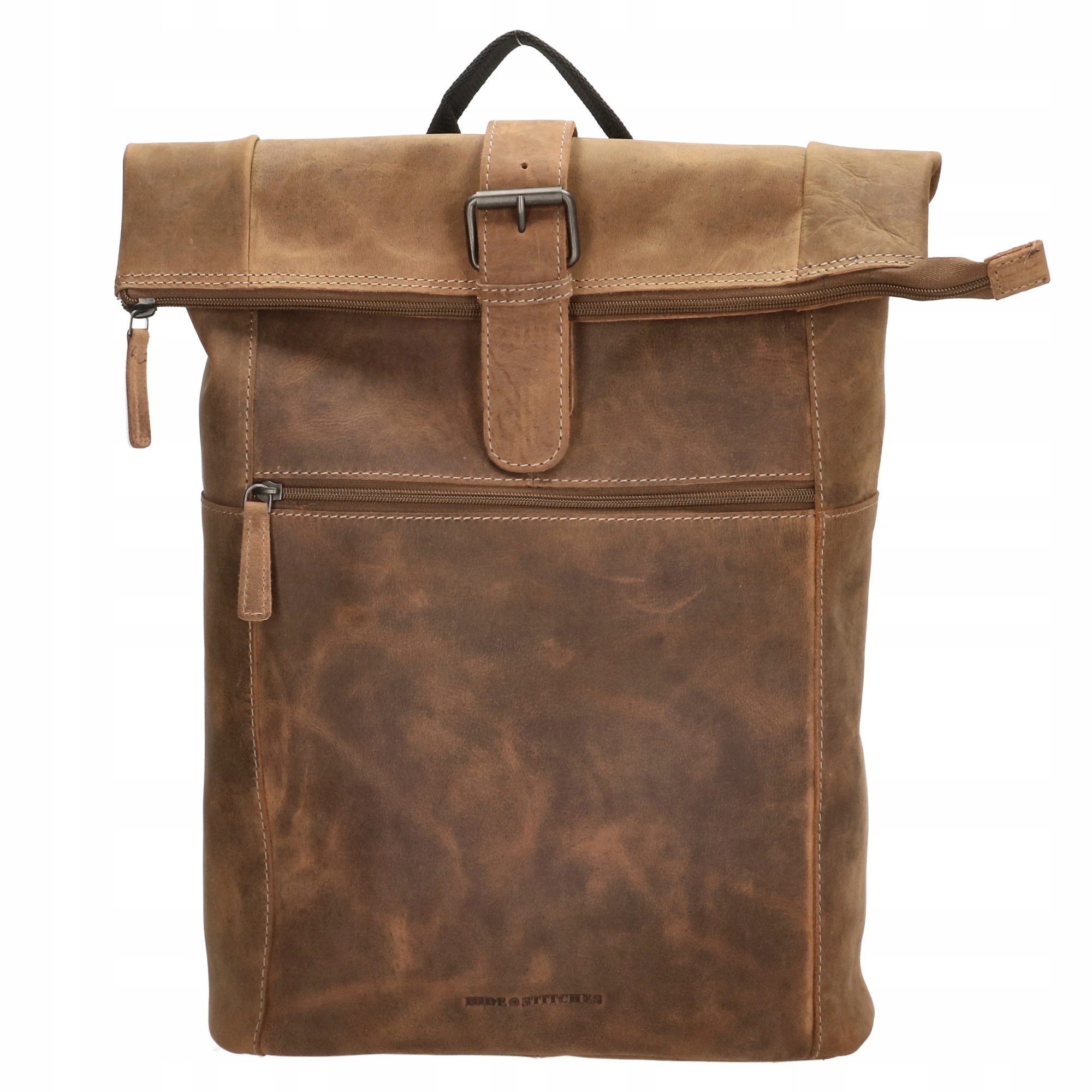 Kožený unisex batoh Hide & Stitches Idaho hnědý 19L