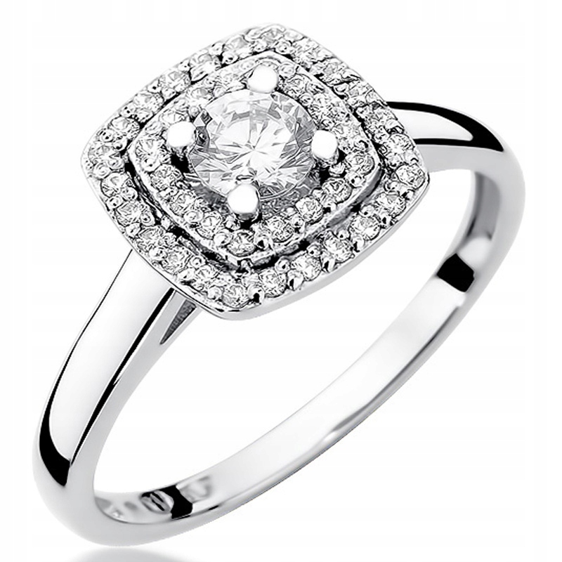 

Zaręczynowy Pierścionek Złoty Z Brylantami 0,50ct