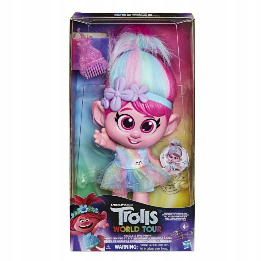 HASBRO TROLLS ŚPIEWAJĄCA FIGURKA LALKA POPPY E7723 Kod producenta E7723