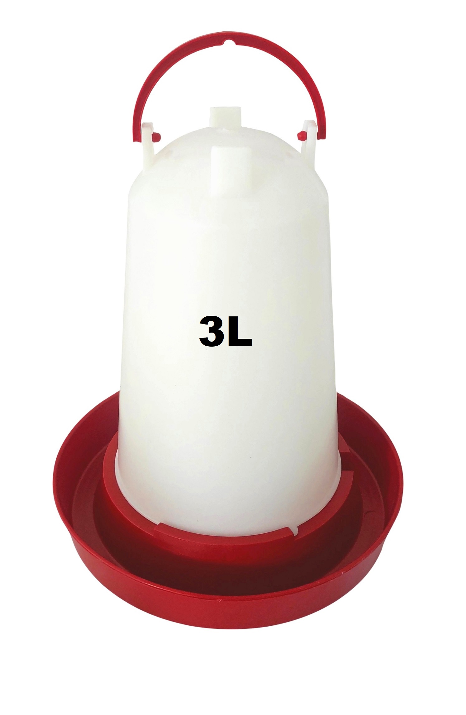 POIDŁO DLA DROBIU KUR 3L ZARKĘCANE Z RĄCZKĄ