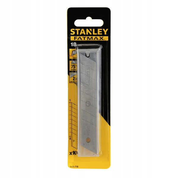 

Ostrza Stanley Fatmax 18mm 10 sztuk 2-11-718