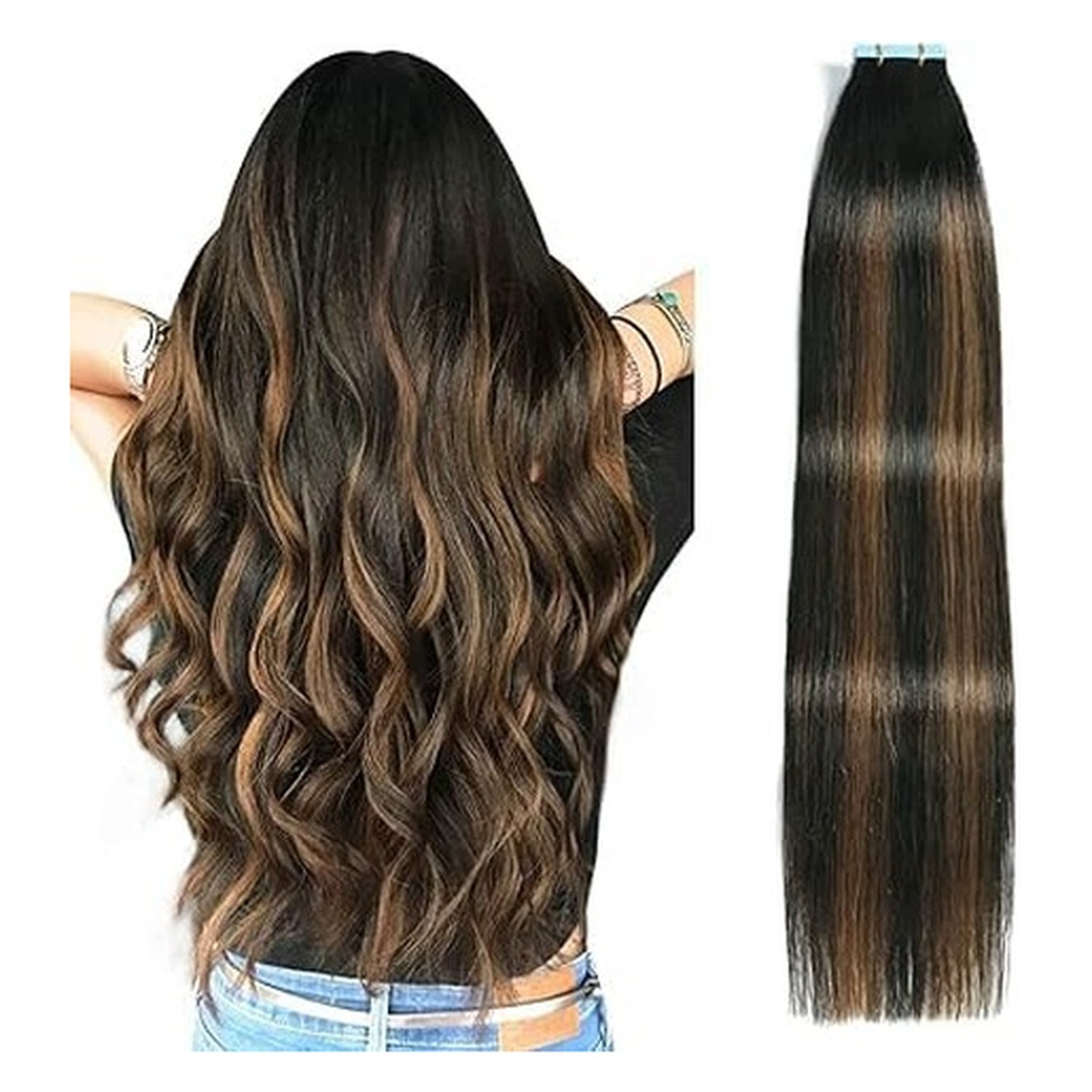 Rozšíření pásky – 50 cm – přírodní vlasy – pro styling