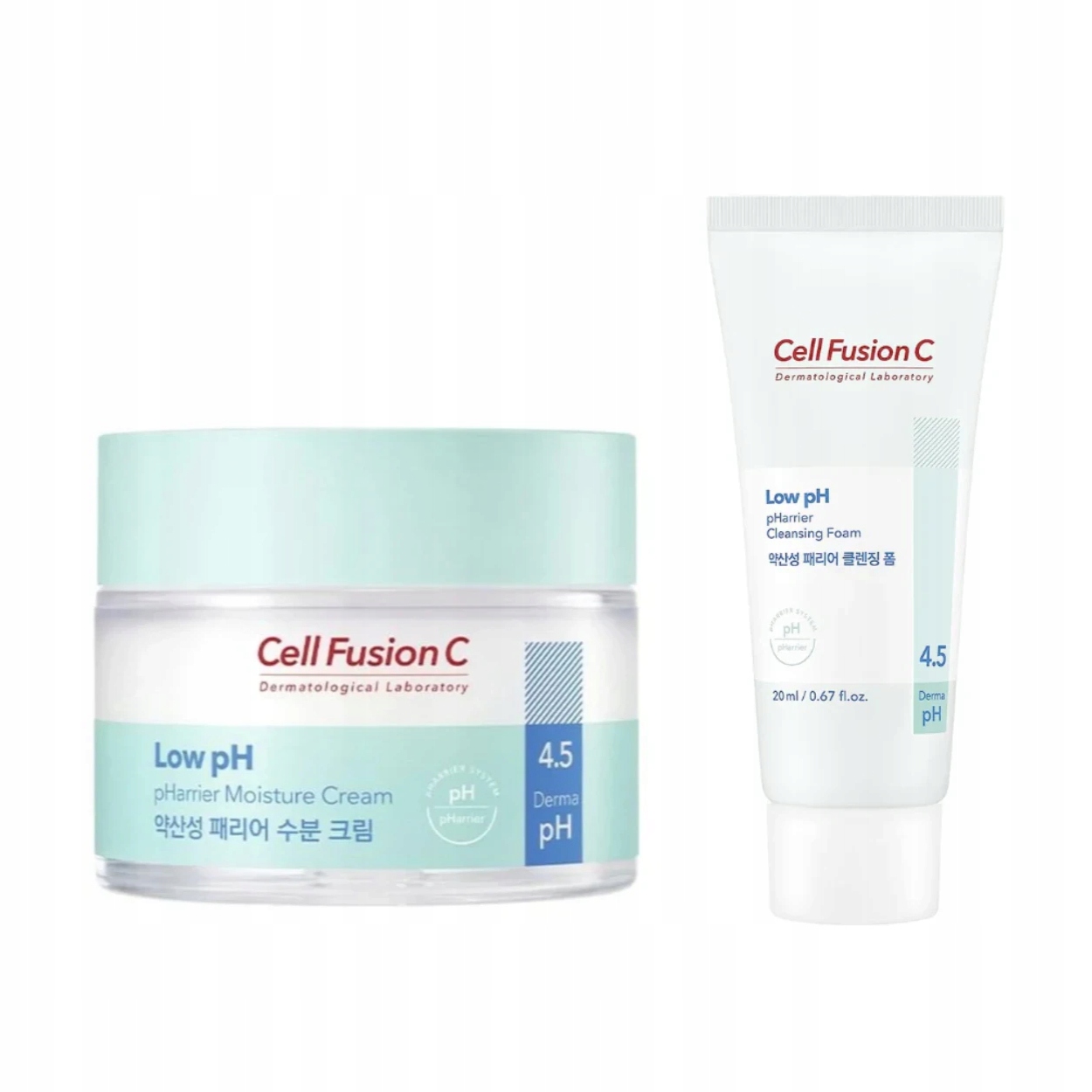 Cell Fusion C Low pH pHarrier Moisture Cream 80 ml Cleansing Foam 20 ml