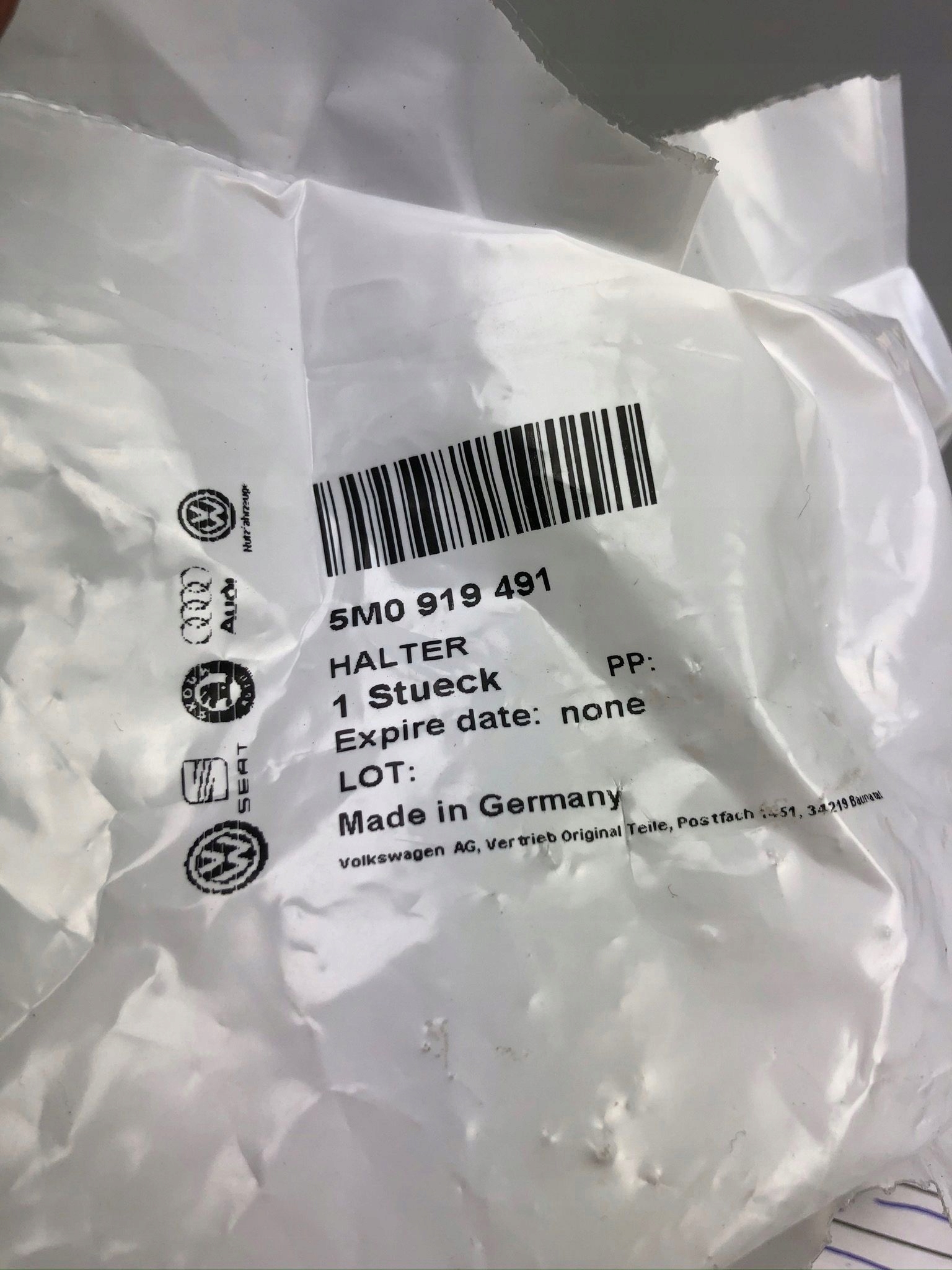 Sensor Parken PDC Volkswagen Golf Plus 5M0919491