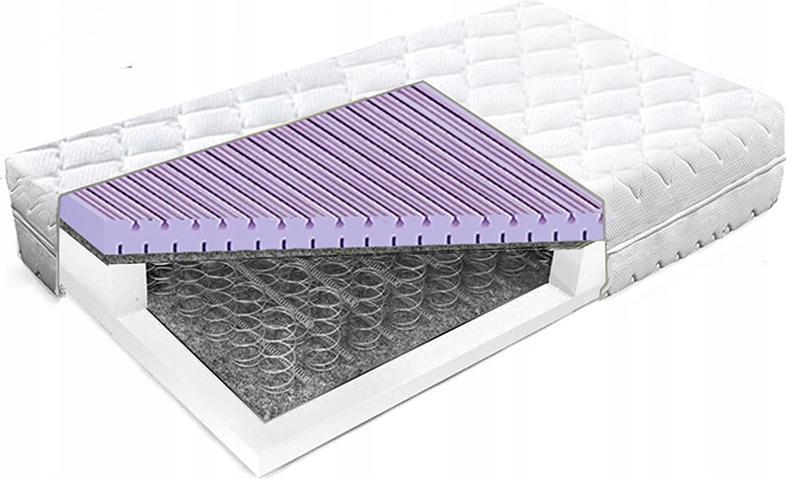Materac 120x170 sprężynowy Visco Memory 25 cm