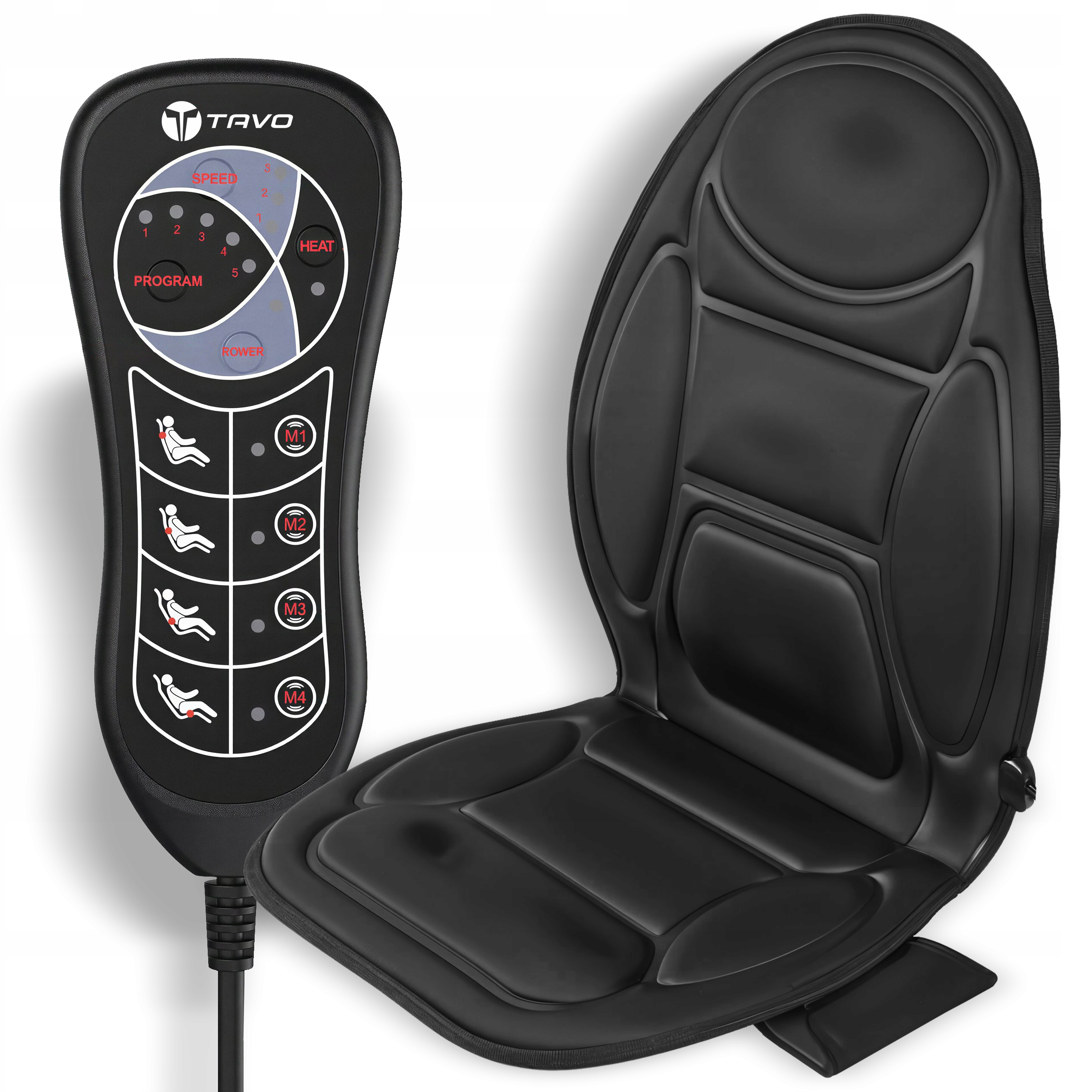 Mata Masująca Wibracyjna Do masażu Samochodowa Masażer na fotel