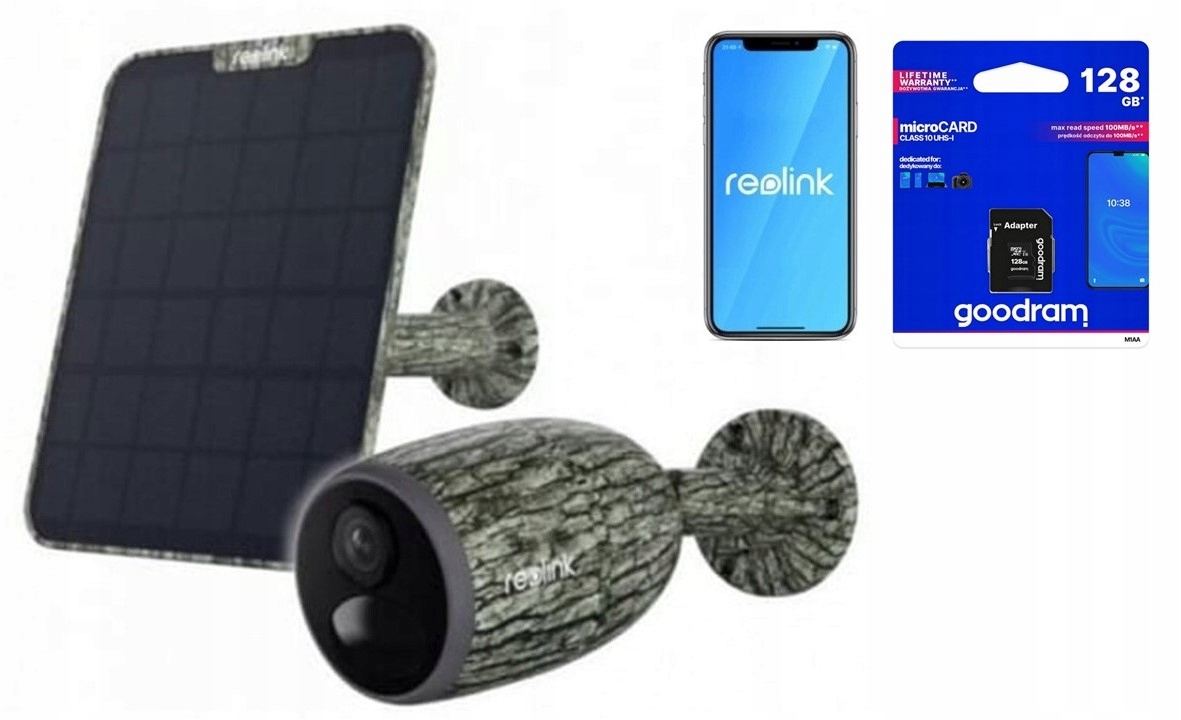 Kamera Reolink Go G330moro 4G Lte batéria+SOLÁRNY Panel+karta 128