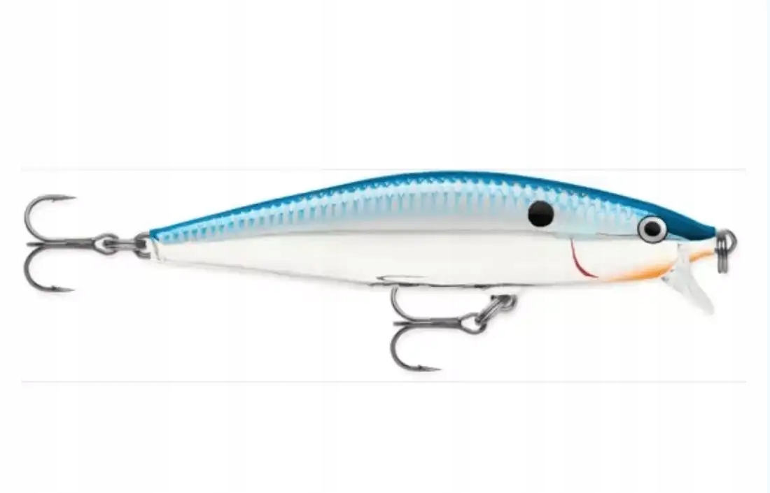 Wobler Rapala Flat Rap Silver Blue pływający 8cm