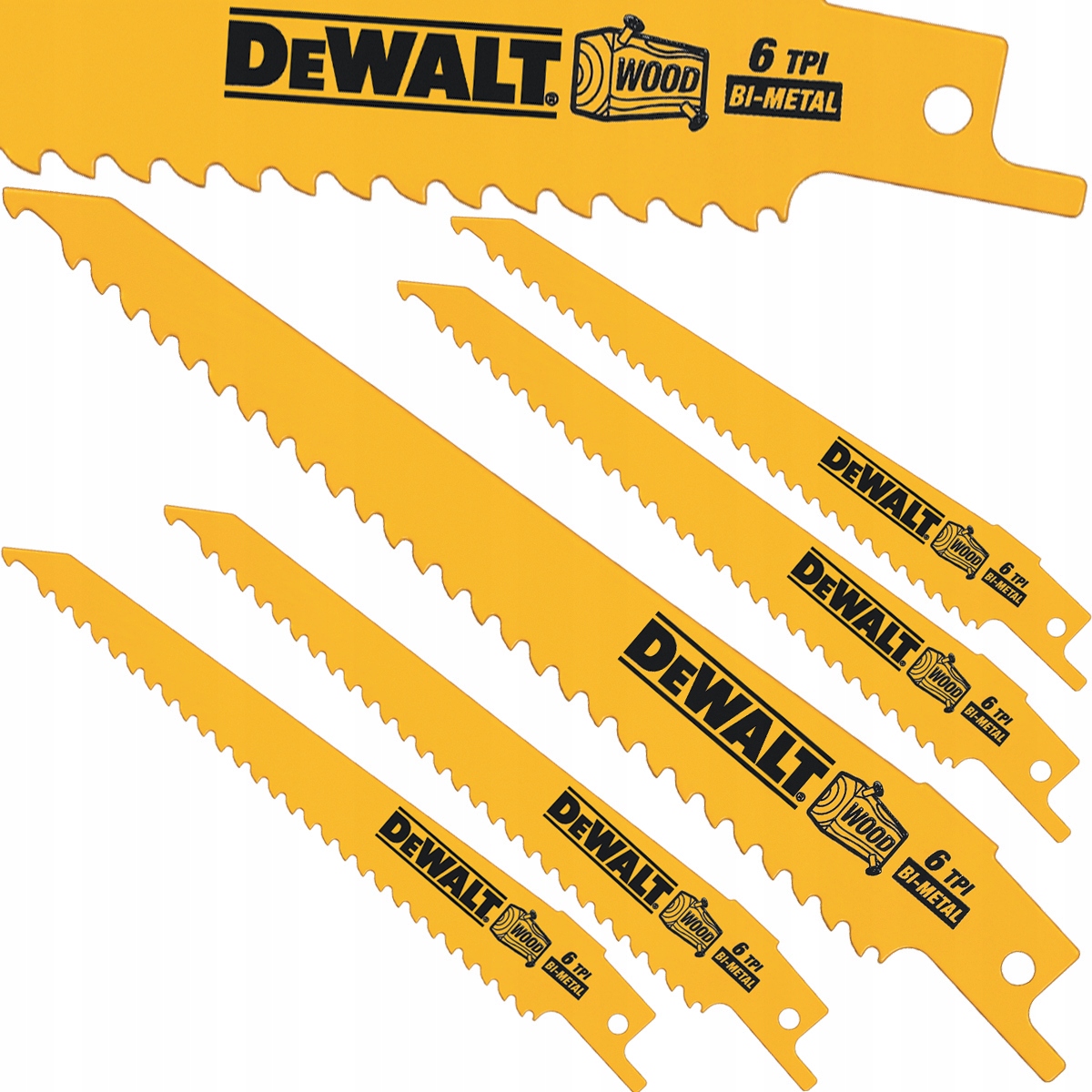 

Dewalt Brzeszczoty piły szablastej drewna 152mm 5x