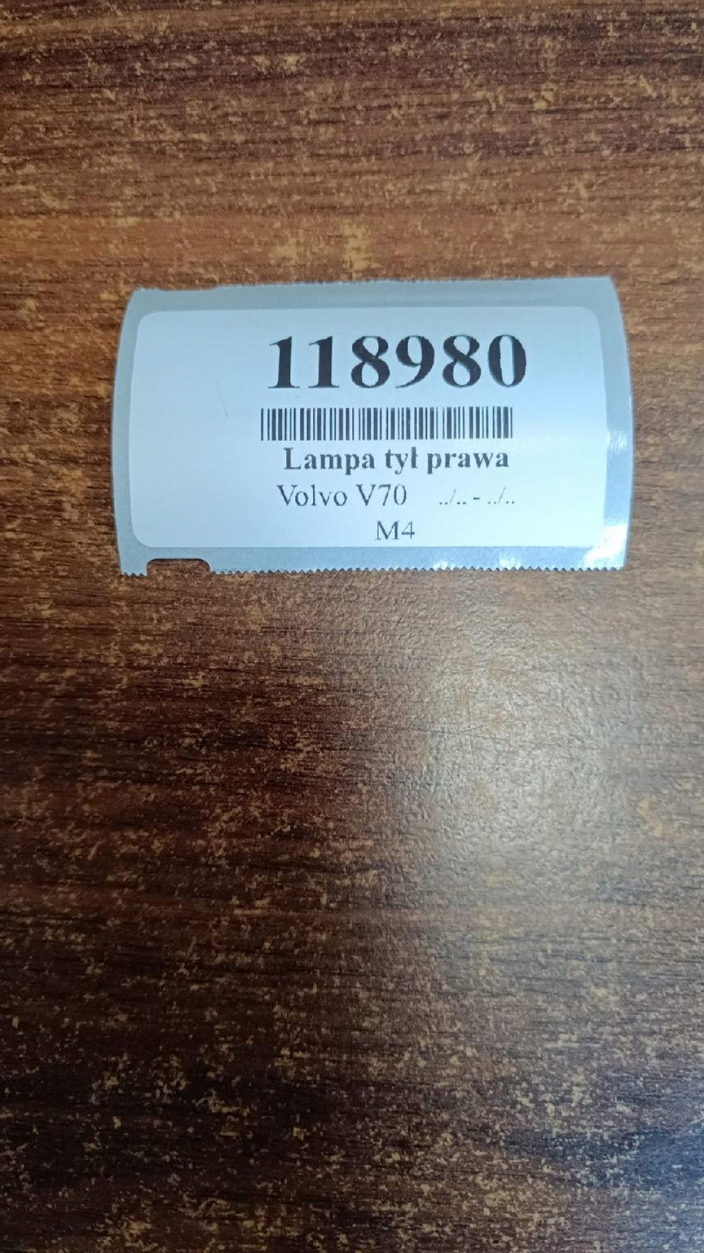 VOLVO V70 light right rear part