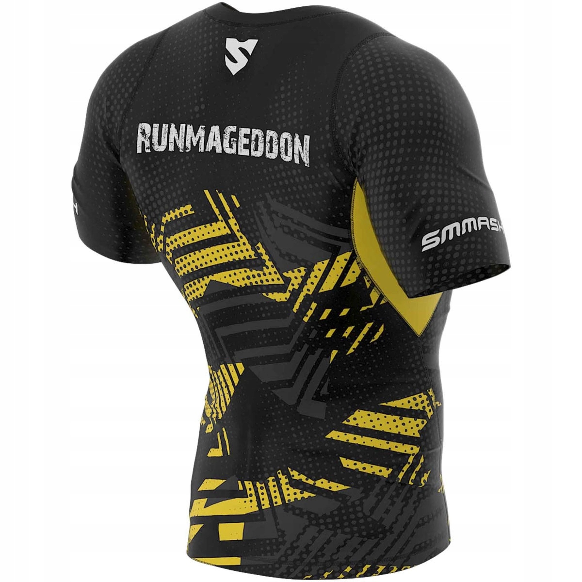 MĘSKA KOMPRESYJNA KOSZULKA CROSSFIT SMMASH Dekolt okrągły