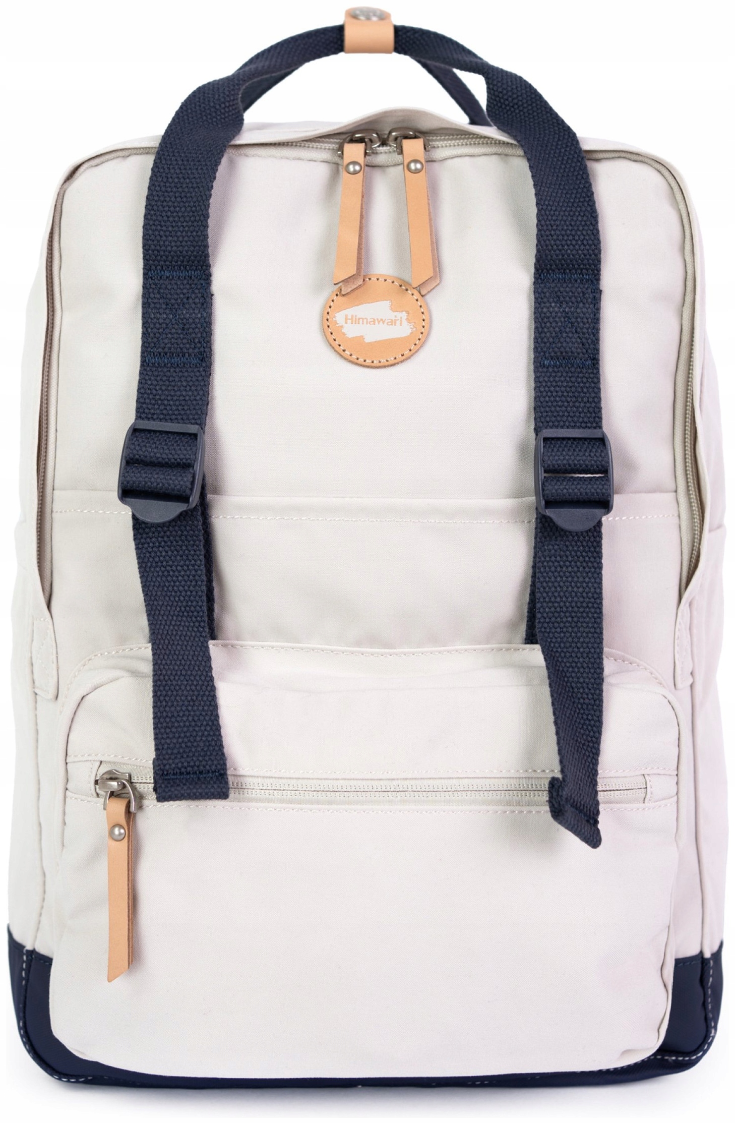 Batoh na notebook Himawari Study M prostorný a pracovní organizér Ecru