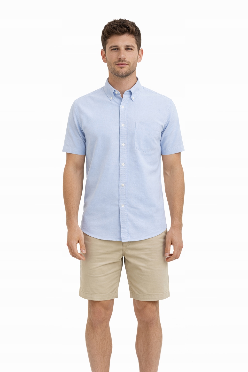 Arma Modrá Pánská Ležérní Košile S Krátkým Rukávem XXL I4C