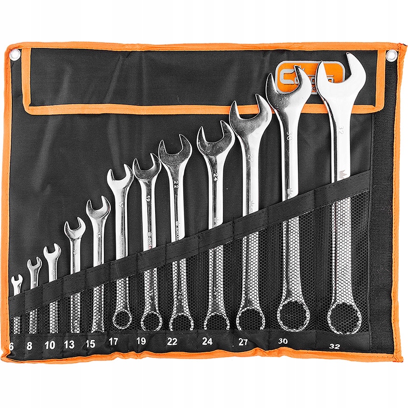 KLUCZE PŁASKO-OCZKOWE 6-32mm OCZKOWY PŁASKIE 12el