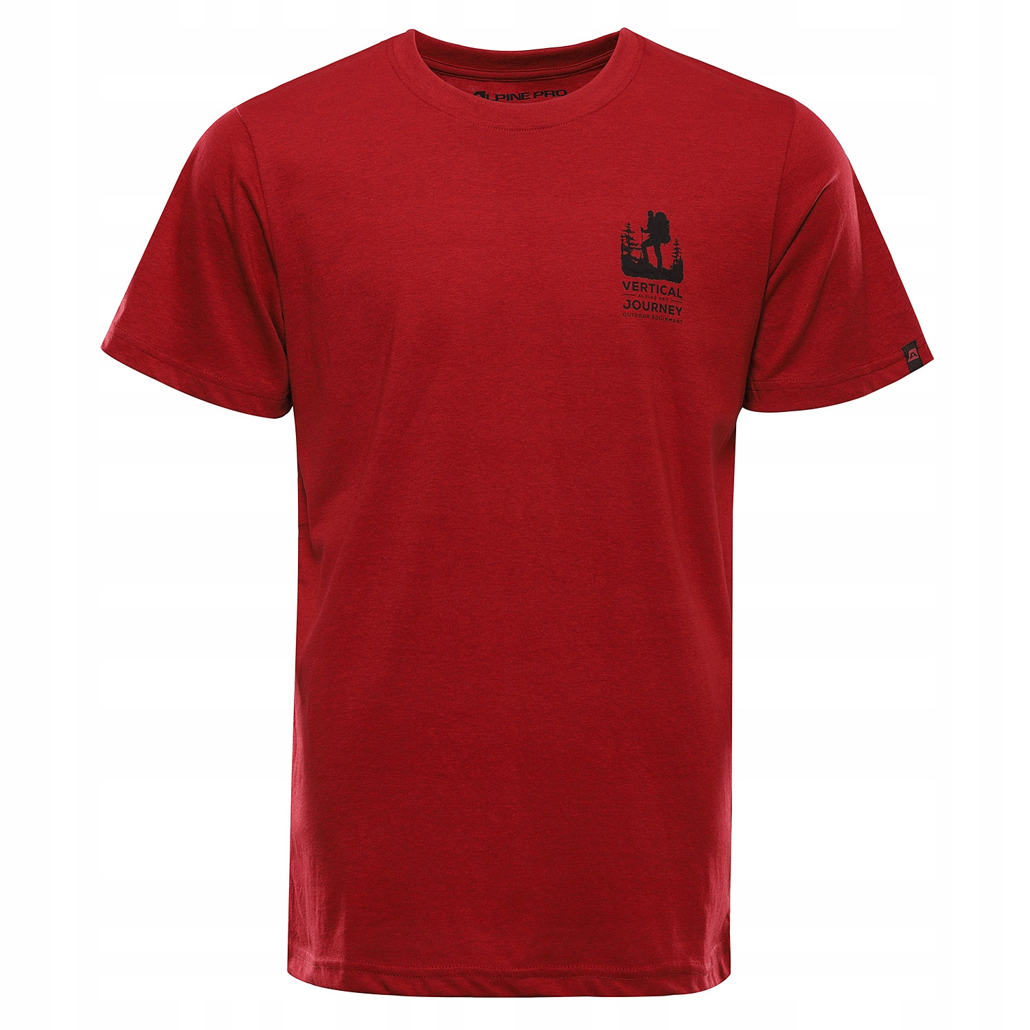 Koszulka męska turystyczna Alpine Pro Noger k.czerwony r.2XL
