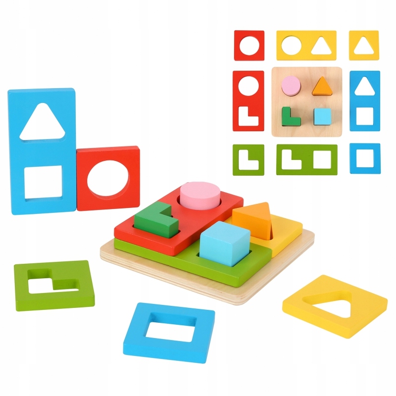 

Tooky Toy Układanka Montessori Kształty i Kolory