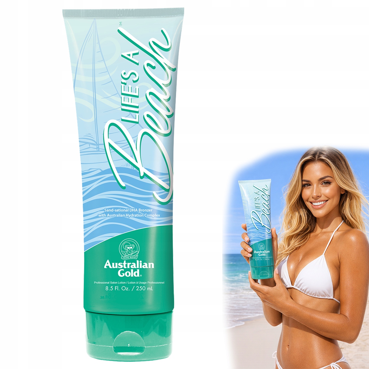 Balzám na opalování s přírodním bronzerem Australian Gold Life's A Beach