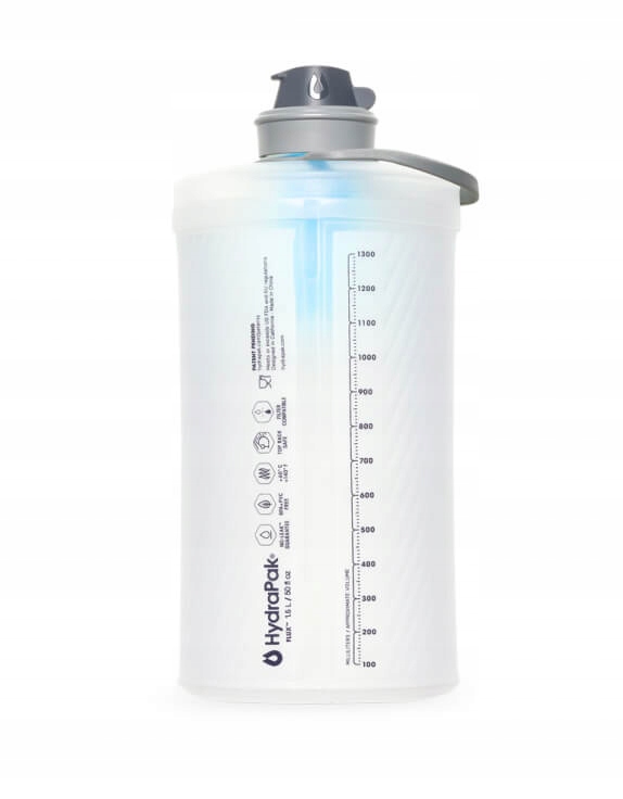 Skládací láhev s filtrem Flux+ 1,5L clear/hp blue HydraPak