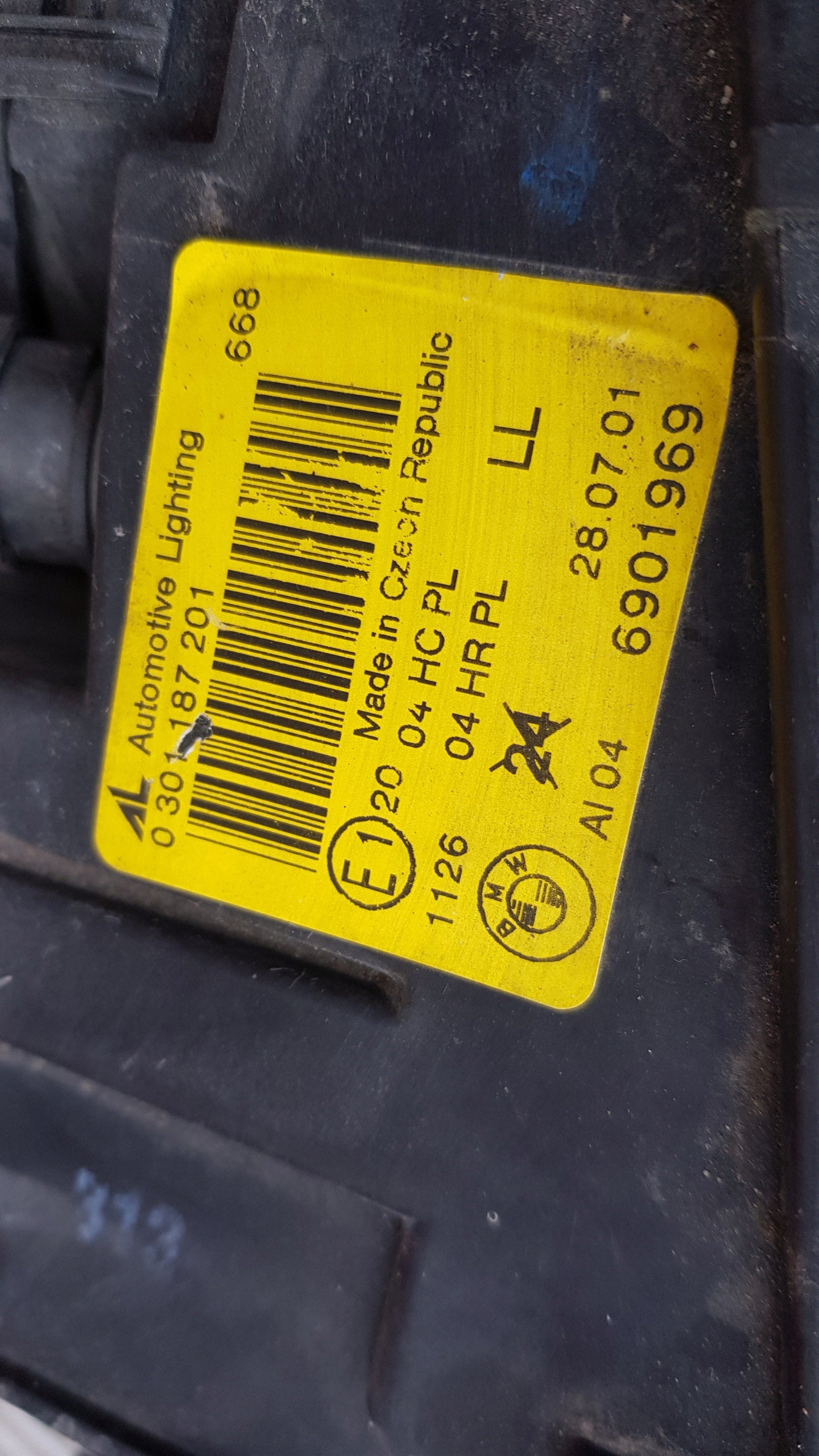 BMW E46 COMPACT light left front 0301187201