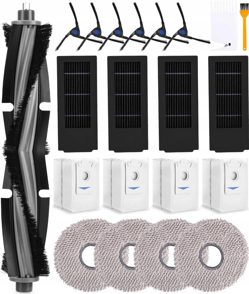 Duży Zestaw do Ecovacs Deebot X2 Omni Pro worki mopy filtry szczotki worki