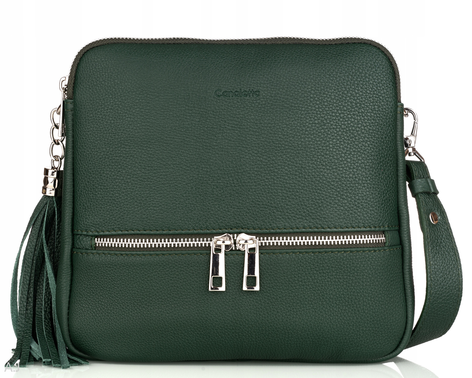 Kabelka z přírodní kůže elegantní kabelka přes rameno kožená crossbody polská