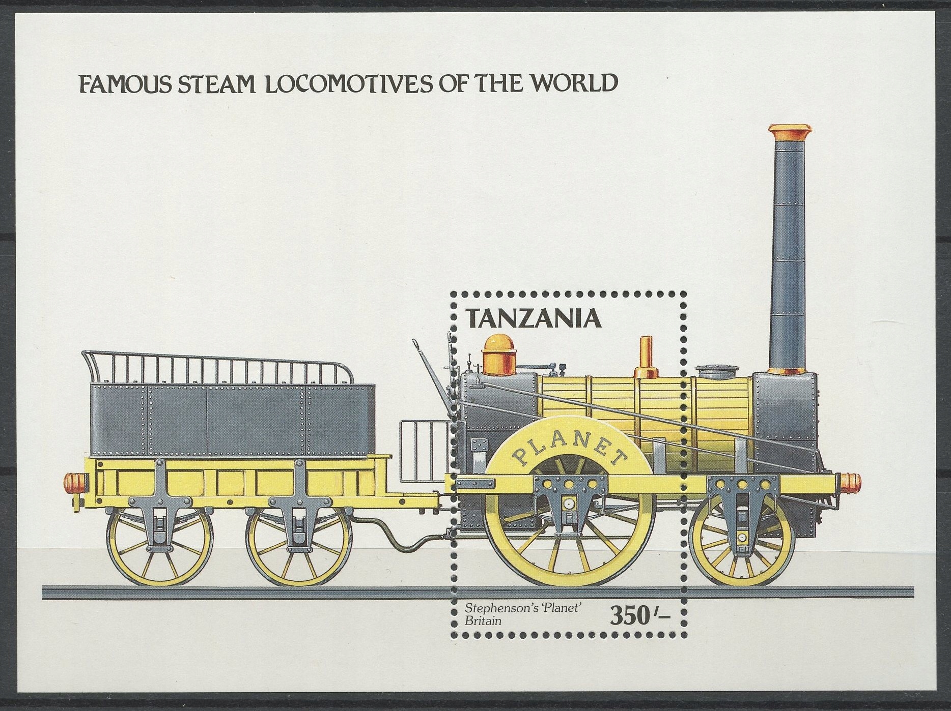 Tanzania** Mi. Blok 94 Kolejnictwo