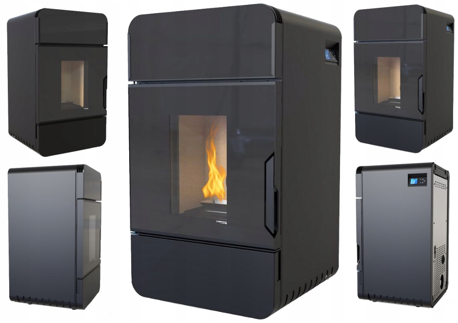 Piecyk na pellet Defro Home Omnipell 8 kW design automatyczne ogrzewanie