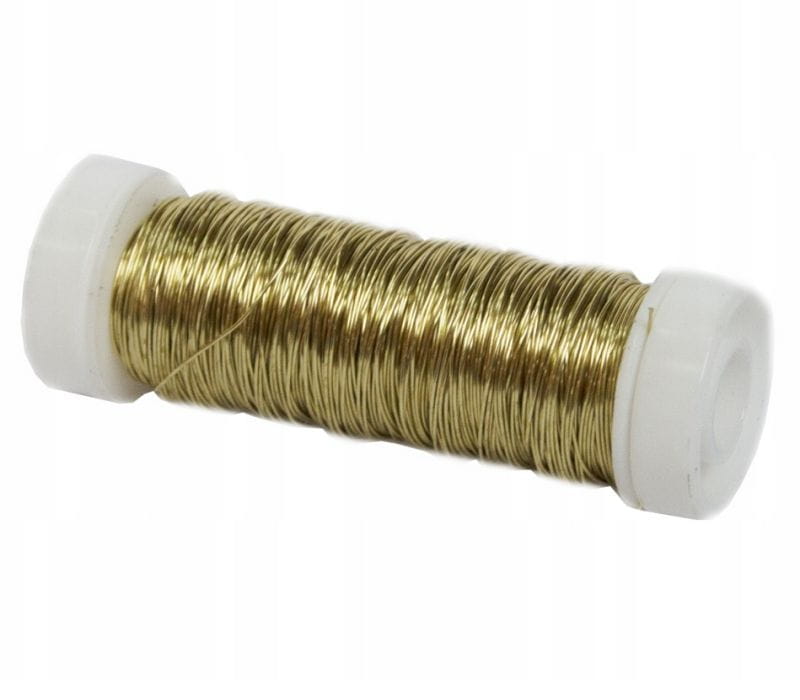 drucik stalowy emaliowany złoty 0,3mm x 80m Knorr