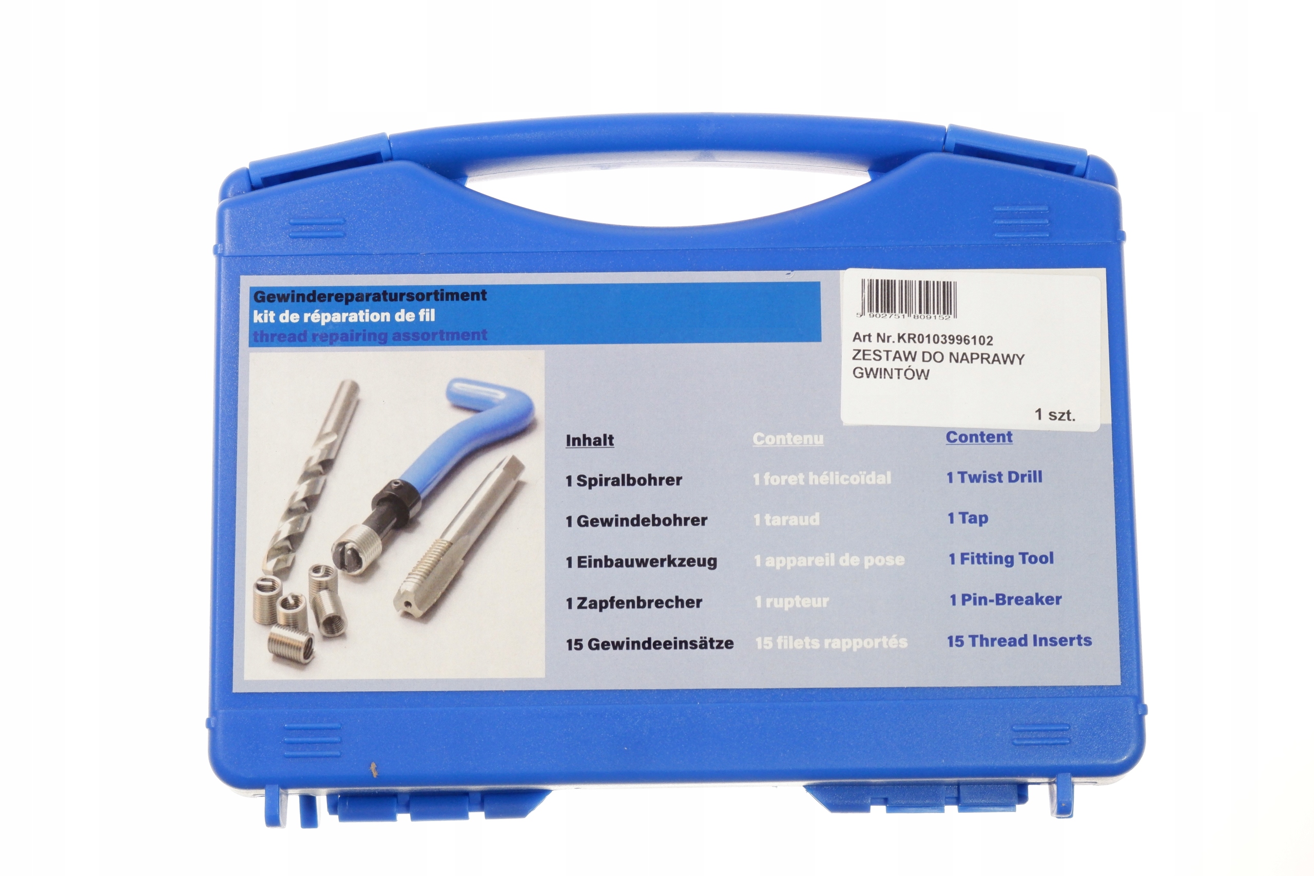 Zestaw do naprawy gwintów M10x1.0 Krypton